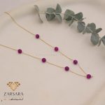 گردنبند سنگی بنفش
