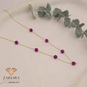 گردنبند سنگی رنگی