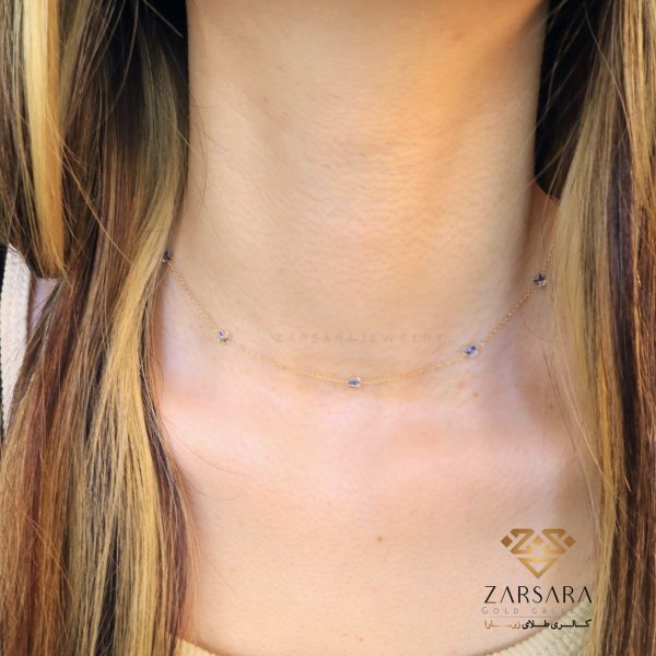 گردنبند سنگی آبی - Image 2