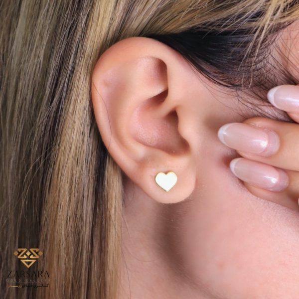 گوشواره میخی قلب - Image 2