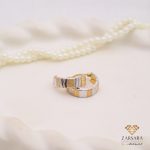 گوشواره حلقه ای امگا «دو رنگ»