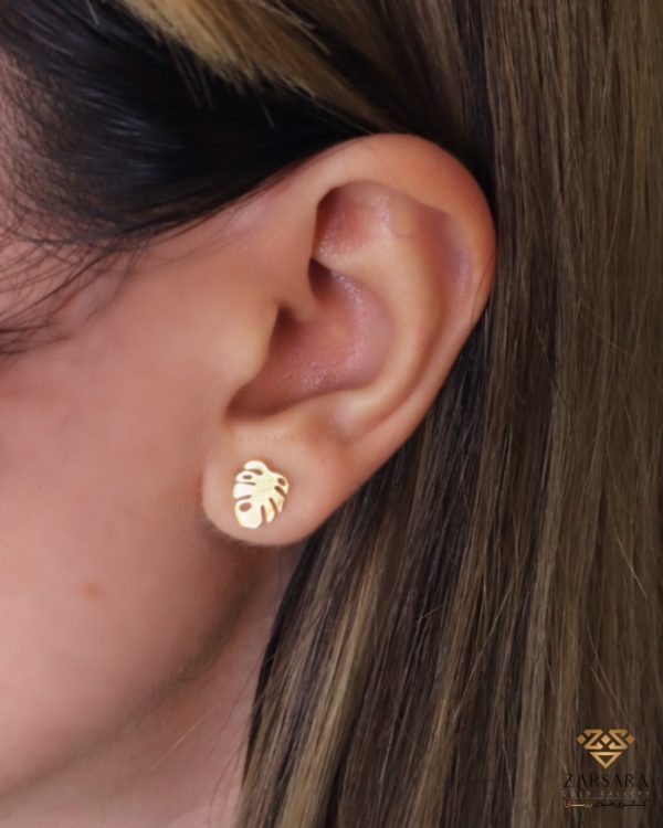 گوشواره میخی برگ انجیری - Image 2