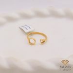 انگشتر مینیمال دایره و قلب