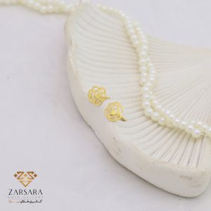 گوشواره میخی گل رز