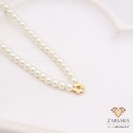 گردنبند مرواریدی با پلاک ستاره