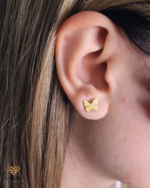 گوشواره میخی پروانه - Image 2