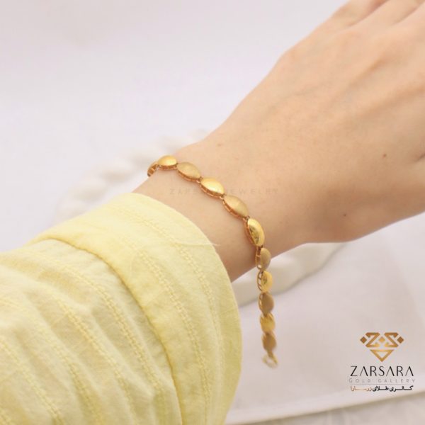 دستبند ریخته مات و براق - Image 3