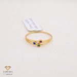 انگشتر ۳نگین رنگی