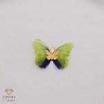 پلاک پروانه پارچه ای