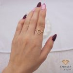 انگشتر پروفیلی قلب پیچی