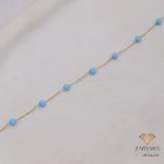 دستبند سنگی آبی