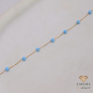 دستبند سنگی آبی