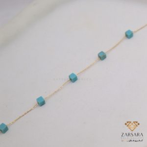 دستبند سنگی آبی