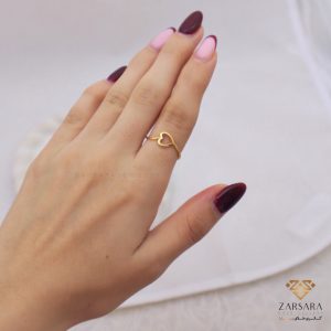 انگشتر مینیمال قلبی