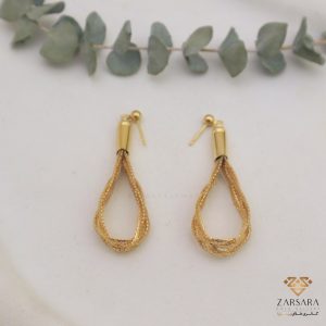 گوشواره آویز توری