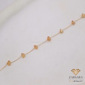 دستبند سنگی عسلی