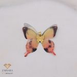 پلاک پروانه پارچه ای