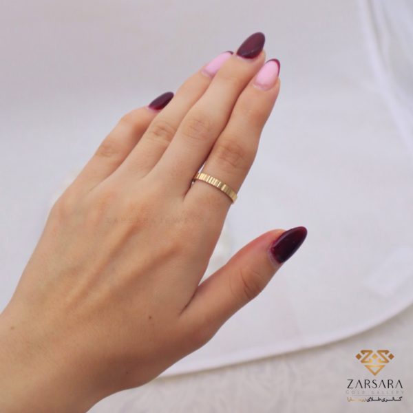 انگشتر مینیمال خطی