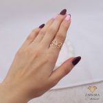 انگشتر مینیمال پروانه