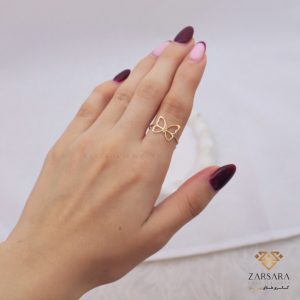 انگشتر مینیمال پروانه