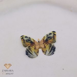 پلاک پروانه پارچه ای