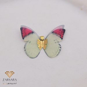 پلاک پروانه پارچه ای