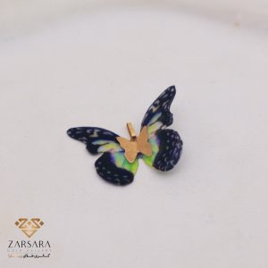 پلاک پروانه پارچه ای