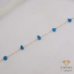 دستبند سنگی فیروزه «نامتقارن»