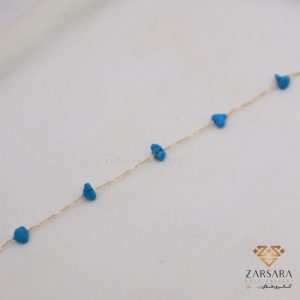 دستبند سنگی آبی