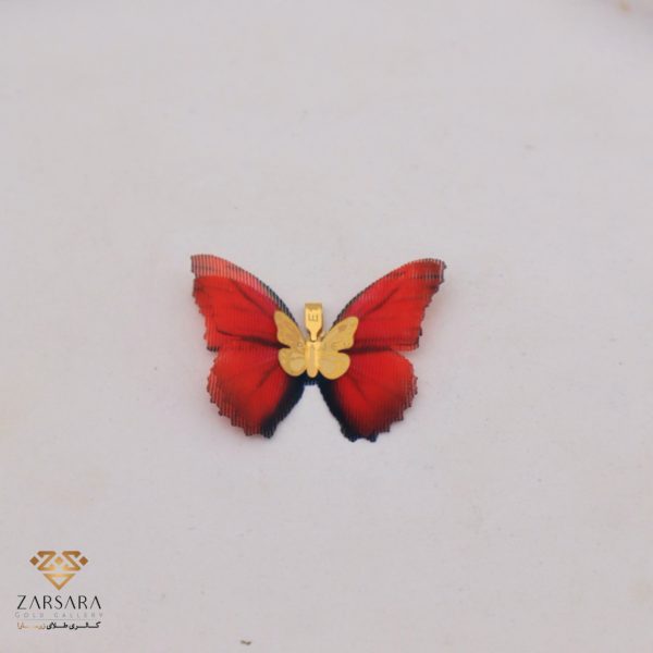 پلاک پروانه پارچه ای - Image 1