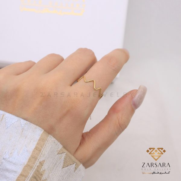 انگشتر مفتولی موجی - Image 2