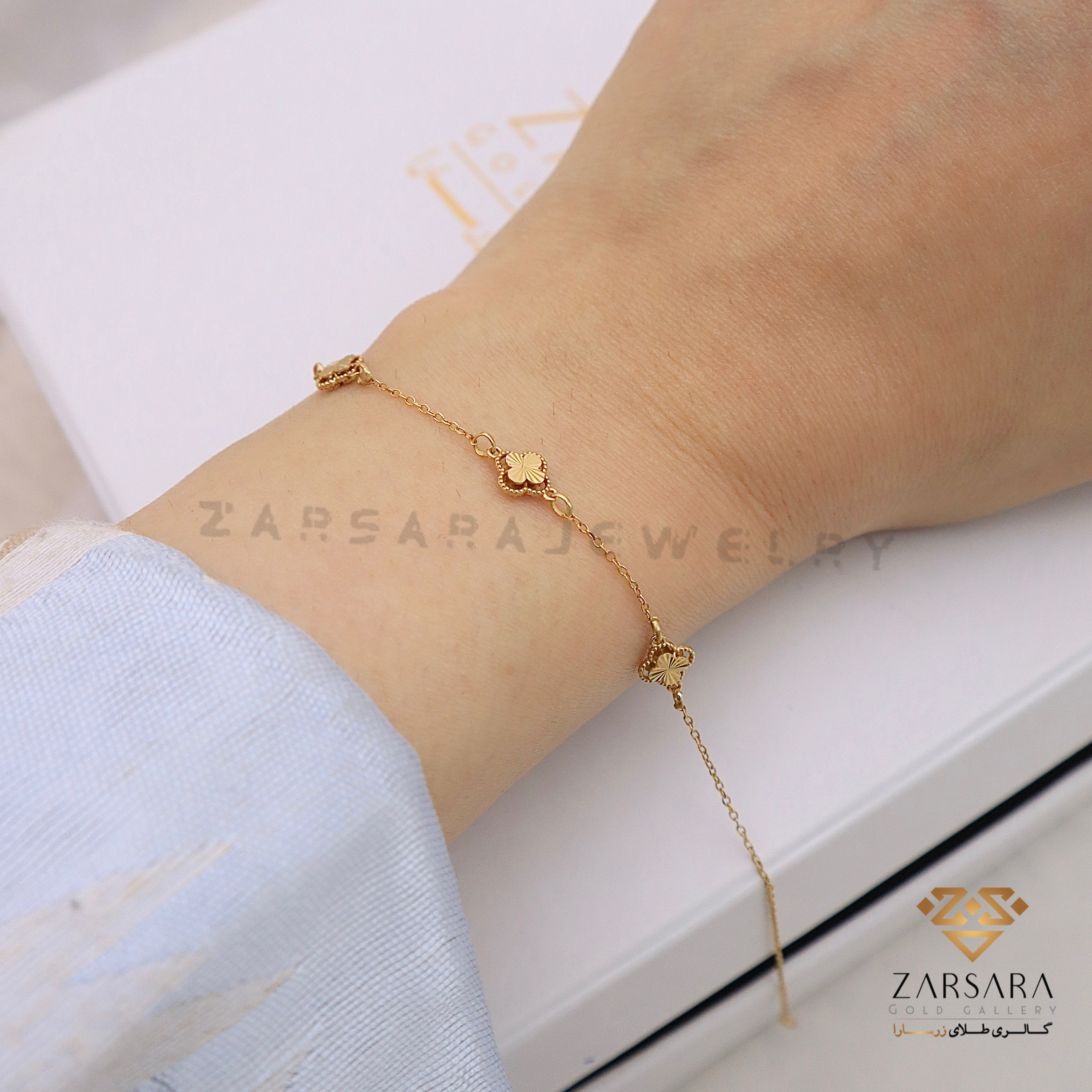 IMG_1492 (2) دستبند ونکلیف سه گل - Image 2