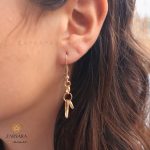 گوشواره اویز زنجیری «کد2»