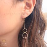 گوشواره اویز حلقه ای البرناردو