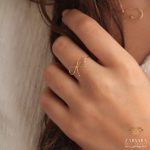 انگشتر مفتولی پاپیون