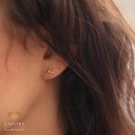 گوشواره میخی پاپیون