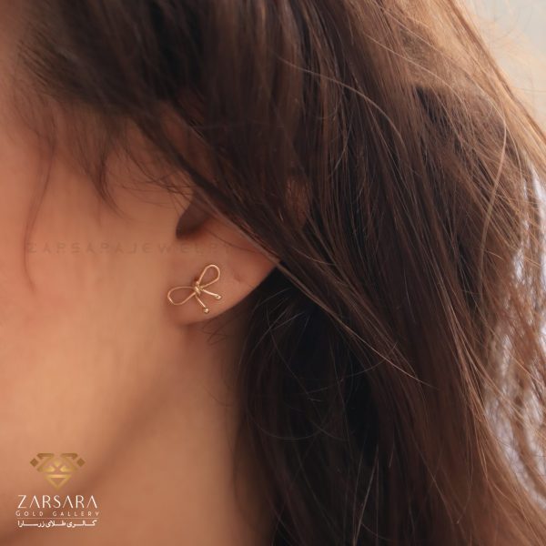 گوشواره میخی پاپیون