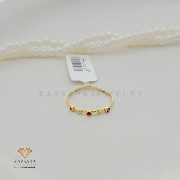 انگشتر نگین رنگی - Image 2