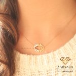 گردنبند متصل طرح چشم