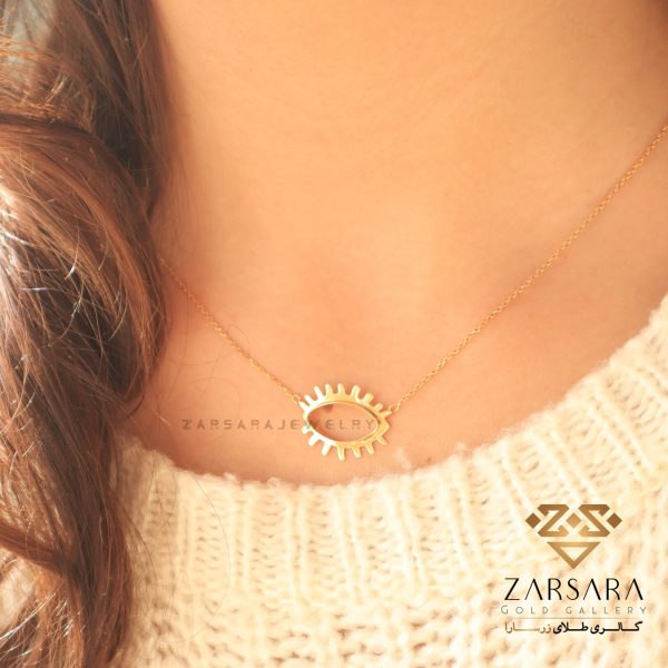 گردنبند متصل طرح چشم