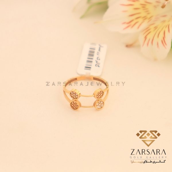 انگشتر دایره نگین‌دار - Image 2