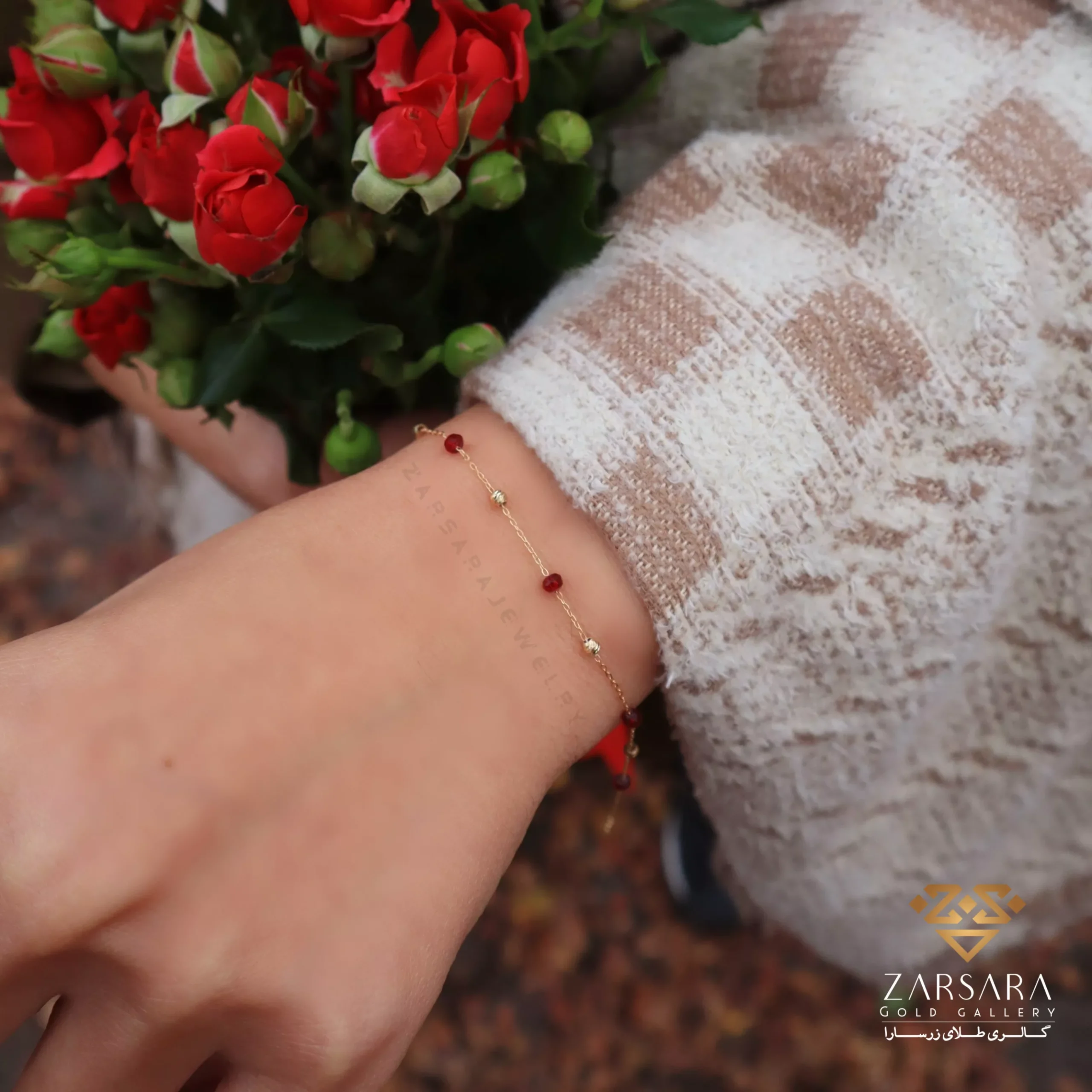 IMG_7216 دستبند سنگی رنگی کد 12716 - Image 1