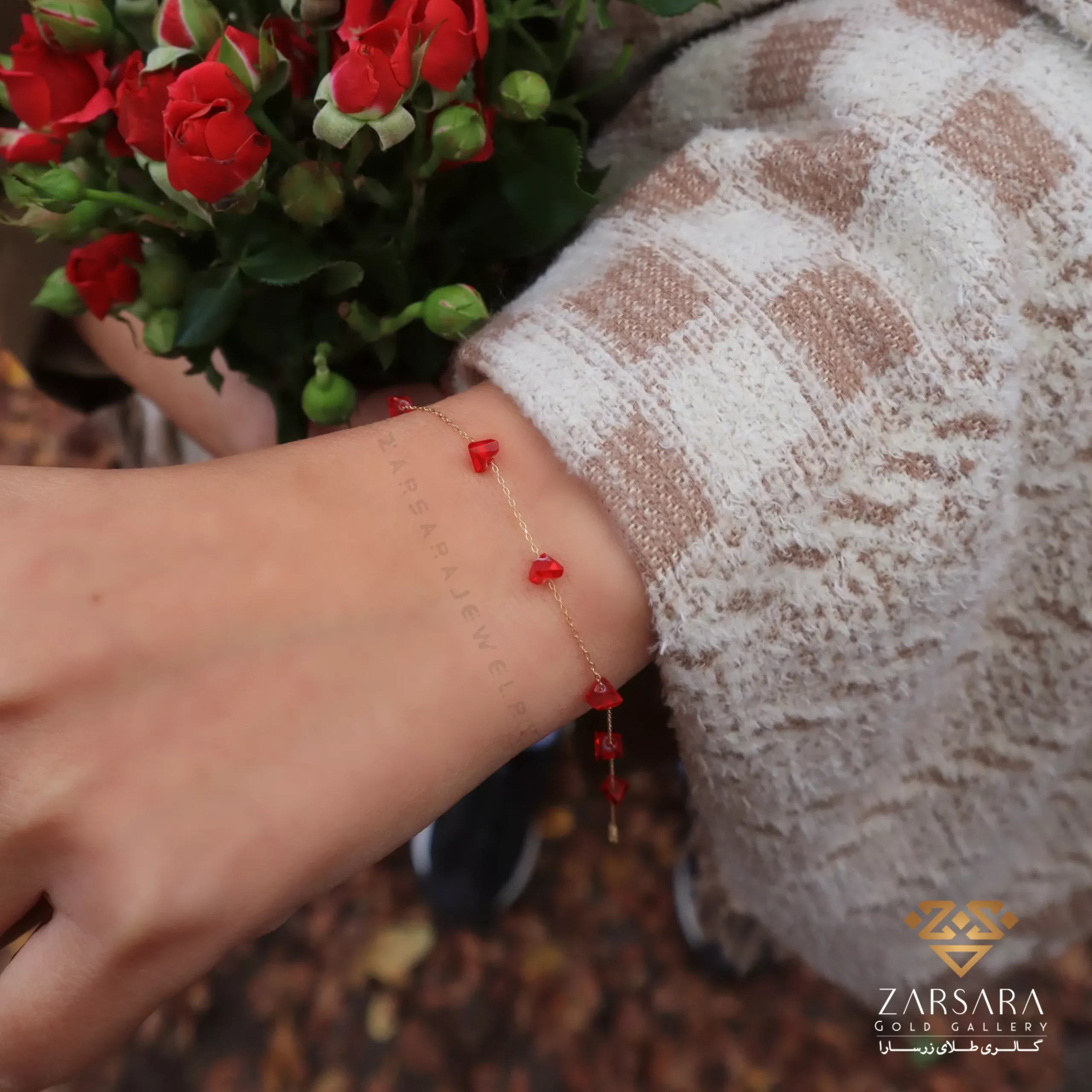 IMG_7217 دستبند سنگی رنگی کد 12715 - Image 1