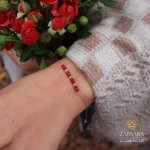 دستبند سنگی رنگی کد 12717