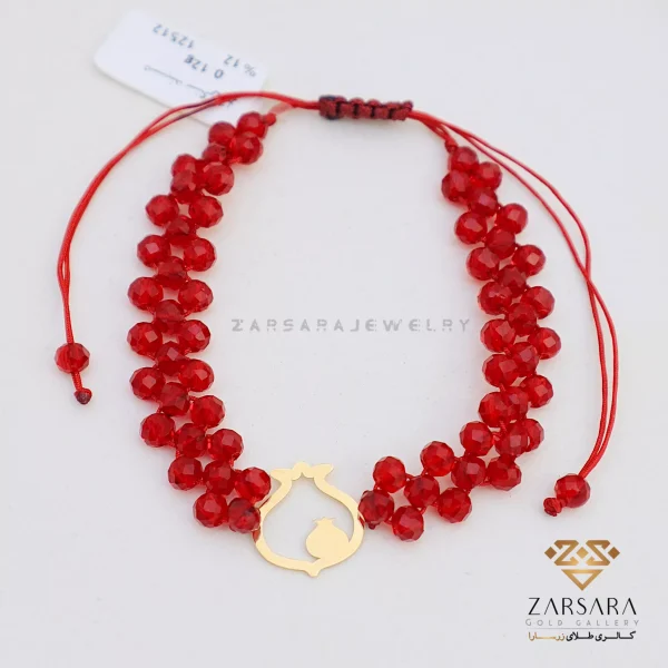 دستبند سنگی انار کد 12512 - Image 2