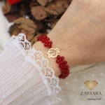 دستبند سنگی انار کد 12515