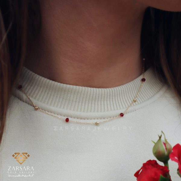 گردنبند سنگی رنگی کد12713