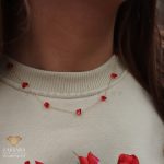 گردنبند سنگی رنگی کد 12710