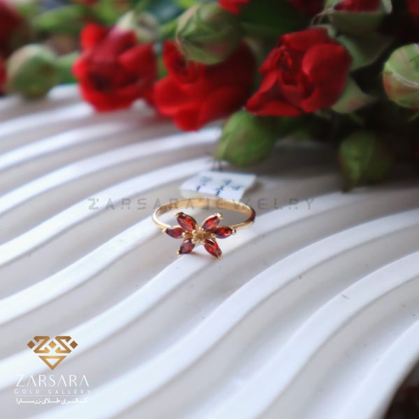 انگشتر نگین رنگی کد2003 - Image 2