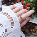 انگشتر نگین رنگی  کد641